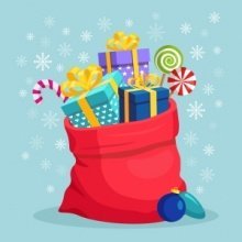 Мешок подарков: много конкурсов на страницах БУХ.1С в соцсетях